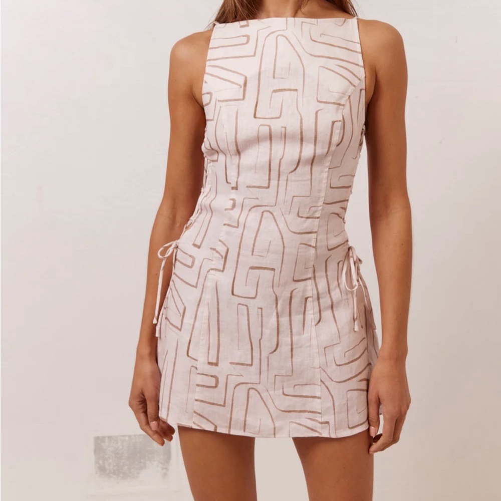 NOVA LINEN MINI DRESS ETCH